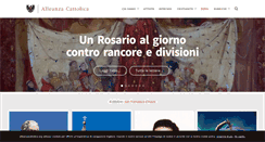 Desktop Screenshot of alleanzacattolica.org